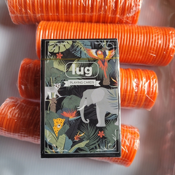 Lug Life Rummy Bag Set- Jungle Animals Retired Family Board Game Cards Chips Mat - Picture 14 of 15